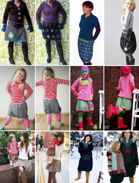 HELMA, Mutter-Tochter-Rock, Schnittmuster