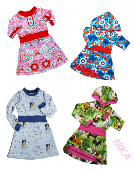 NIKA, Sweatkleid, Schnittmuster