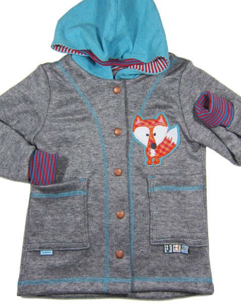 Cardigan für Kinder aus Feinstrick Nähanleitung