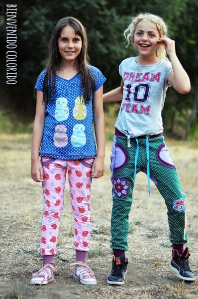 Schnittmuster für eine schmale Jogginghose für Kinder und Teens.