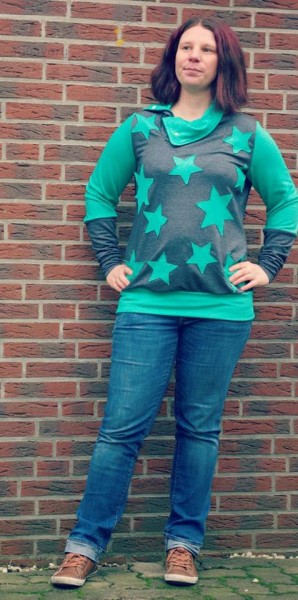 Lady Serena, Damen-Hoodie, Schnittmuster