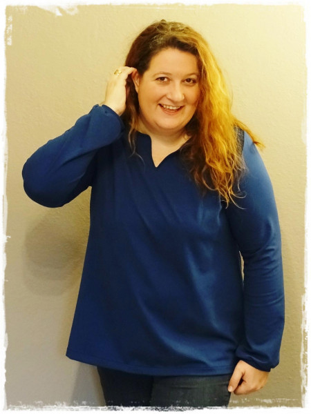 Damen Shirtbluse "Luna XL" Plus-Size-Schnittmuster farbenmix