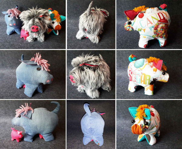 Schnittmuster süße Kuschelschweinchen, Nähanleitung P-egg-y von heidewitzka