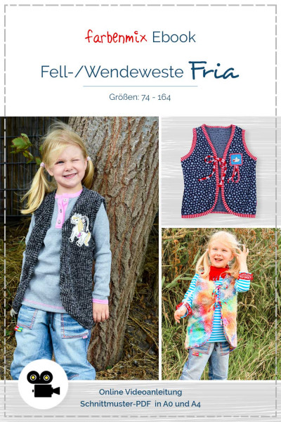 Ebook Schnittmuster Weste Fria