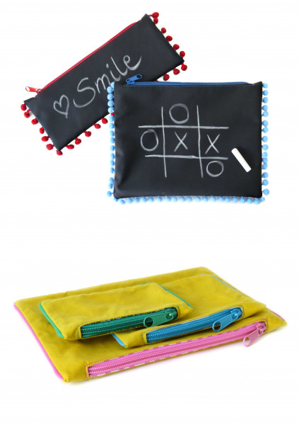 TaschenVielfalt - Mini-Taschen, Stiftetasche, Kosmetiktasche in 10 Größen und 2 Varianten