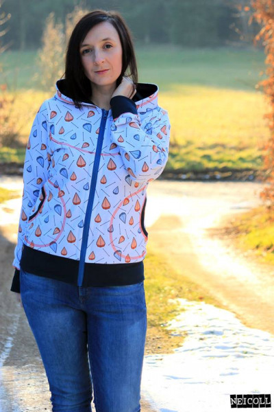 Lady Bella, Sweatjacke, Schnittmuster