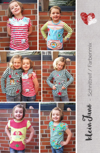 Farbenmix Kindershirt "KleinFanö" mit Bauchtasche und Passe