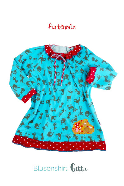 GITTA, Blusenshirt, Schnittmuster