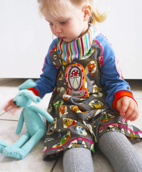 Raglankleid, Klimperklein, Schnittmuster