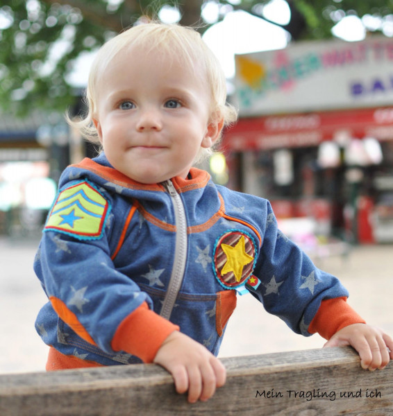 Baby-Schnittmuster Sweatjacke Hugo ab Gr. 74