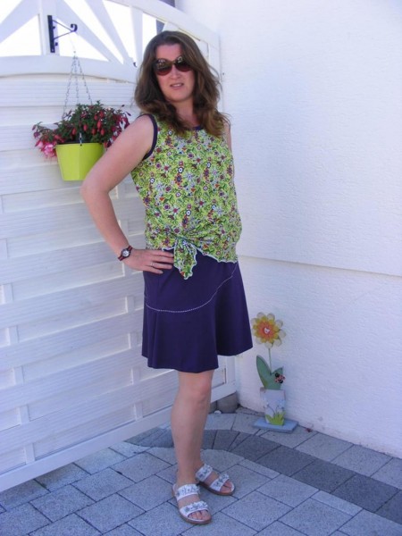 Lady Kenya, Damen-Jerseyrock, Schnittmuster