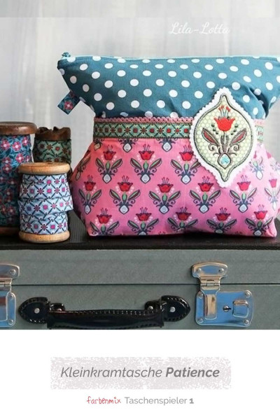Kleine Tasche/Kosmetiktasche selber nähen - Farbenmix Taschenspieler 1