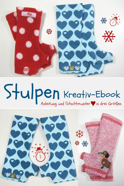 Nähanleitung Armstulpen Pulswärmer mit Schnittmuster