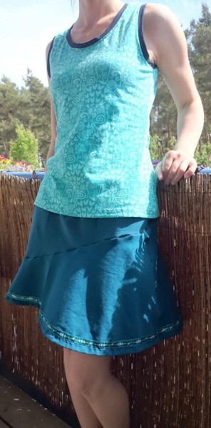 Lady Kenya, Damen-Jerseyrock, Schnittmuster