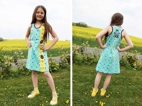 Sommerkleid aus Jersey nähen - Farbenmix Whitney