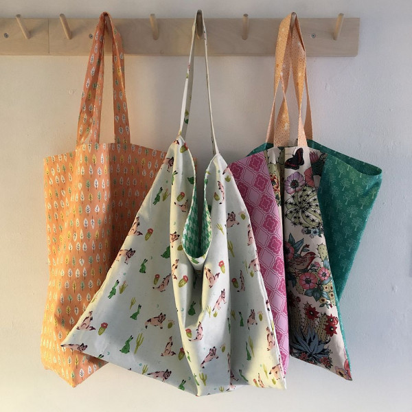 3 in 1 Ebook, Stoffbeutel Twisterbeutel Schultertasche