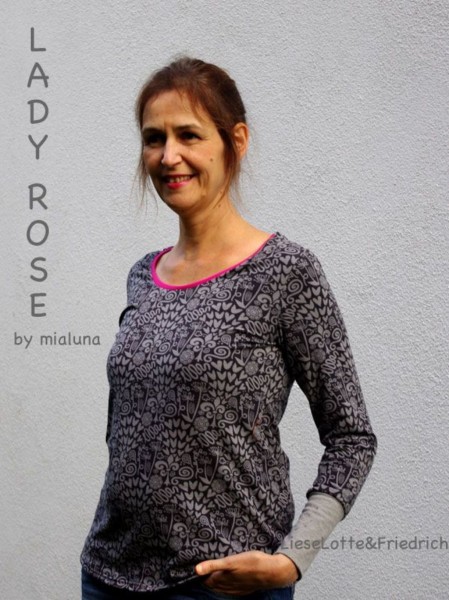 Lady Rose, Damenshirt, Schnittmuster