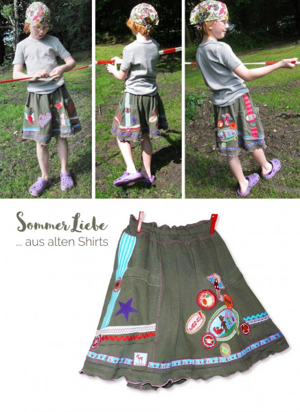 Nähanleitung Recycle Style Jerseyrock "SommerLiebe"