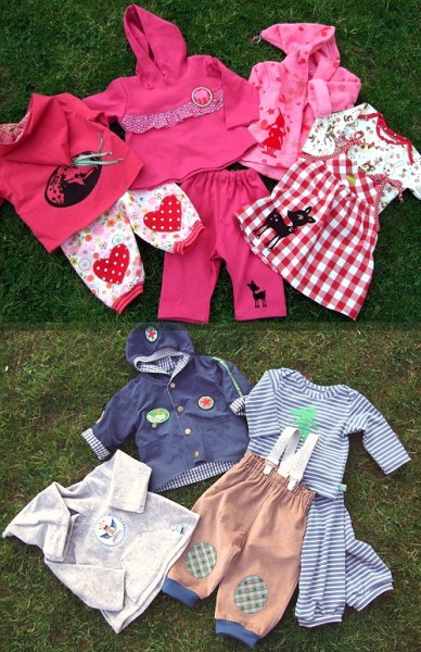 Babykleidung nähen - Schnittmuster mit Fotoanleitung