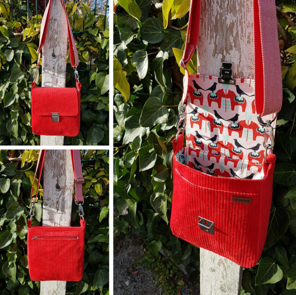 Ebook Schnittmuster - Umhängetasche Käthe im Retro-Look
