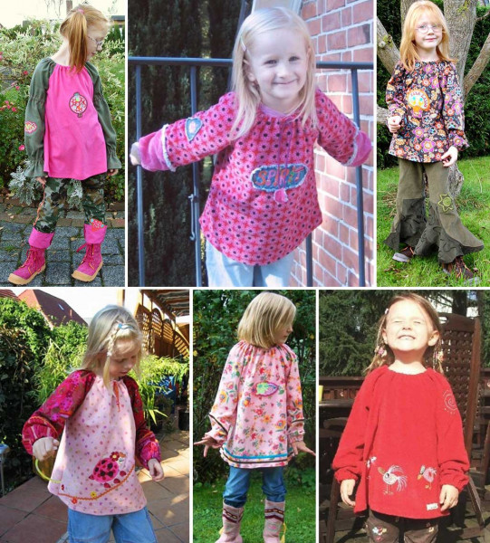 HANNAH, Kinderbluse, Schnittmuster