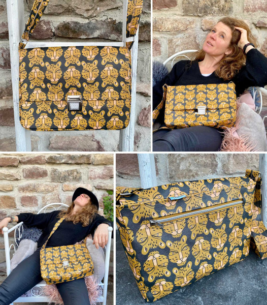 Umhängetasche Idde Schnittmuster Ebook von Puschenhexe