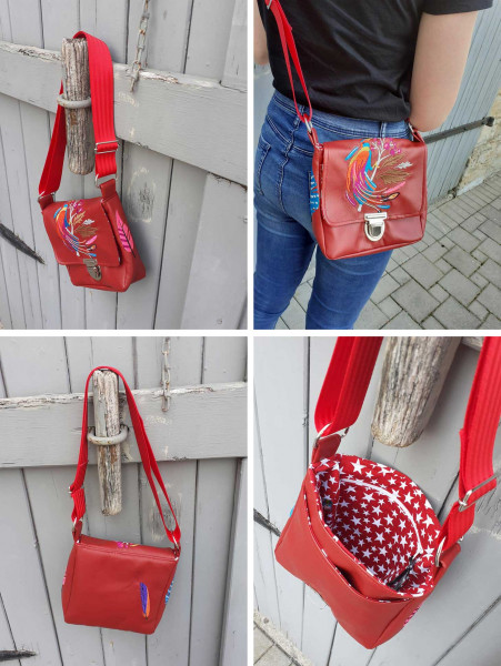Crossbody Bag "Käthe", Kleine Umhängetasche, Ebook PDF-Schnittmuster
