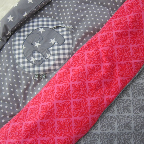 Bettwäsche aus Jersey / Baumwolle mit Reißverschluss nähen