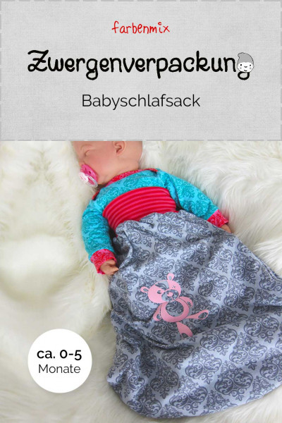 Babyschlafsack nähen - Kostenlose Nähanleitung Farbenmix