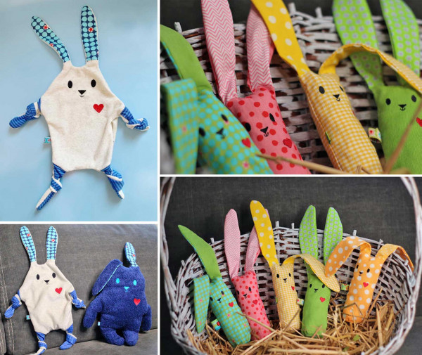 HerzHasi, 3 in 1 Ebook, Schmusetuch, Greifling, Stofftier