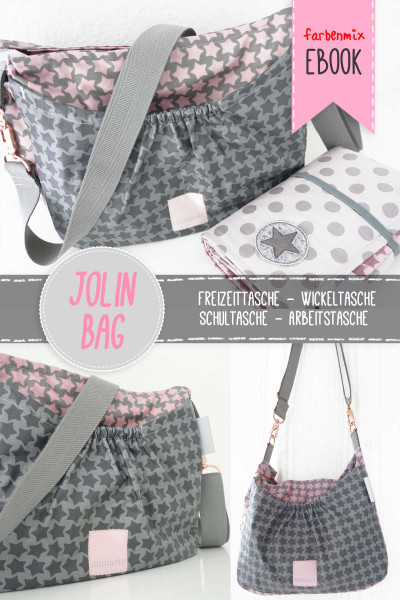 PDF-Schnittmuster Wickeltasche "Jolin-Bag" mit Nähanleitung zum Downloaden