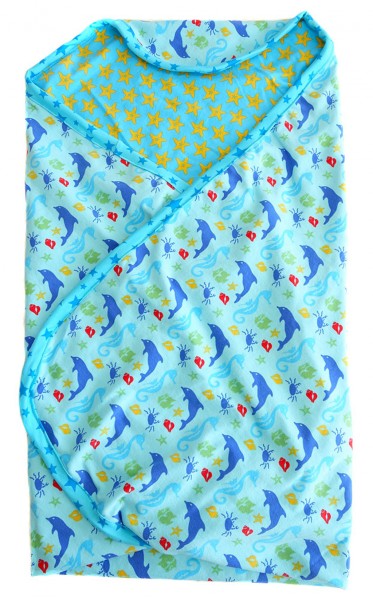 babydecke selber nähen aus Jerey - farbenmix Freebie