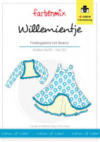 Papierschnittmuster Festtagskleid mit Bolero-Jacke "Willemientje"