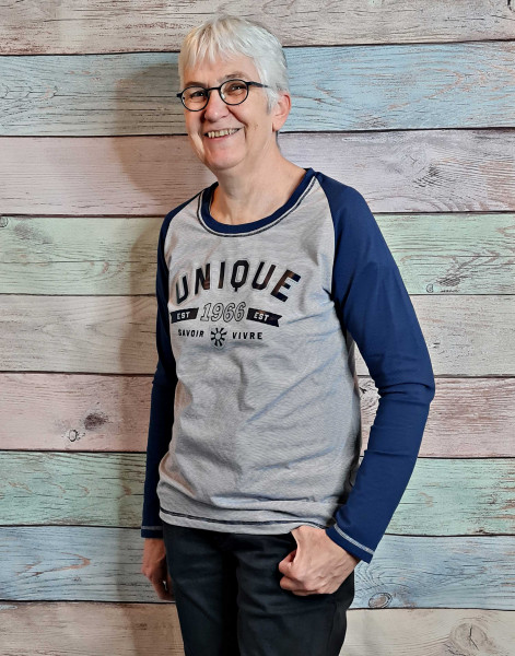 Schnittmuster Leona Damenshirt mit Raglanärmeln