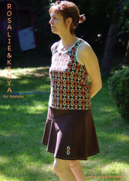 Lady Kenya, Damen-Jerseyrock, Schnittmuster