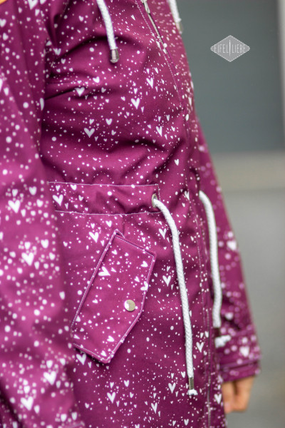 Detailfoto Softshelljacke Lady Cadiz Schnittmuster mit Fotoanleitung