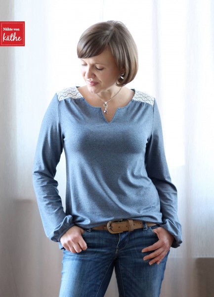 Luna, Damen-Passenshirt, Schnittmuster