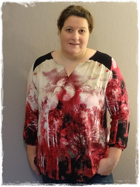 Damen Shirtbluse "Luna XL" Plus-Size-Schnittmuster farbenmix