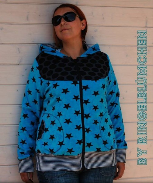 Lady Bella, Sweatjacke, Schnittmuster
