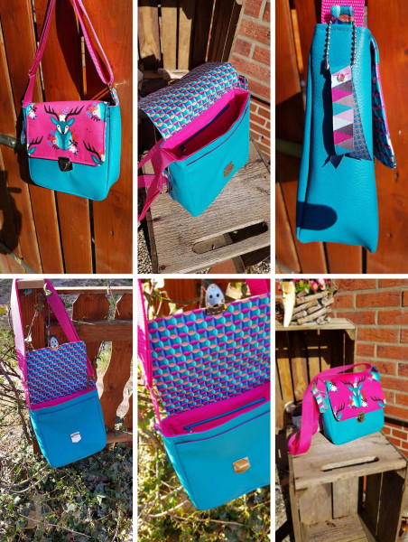 Crossbody Bag "Käthe", Kleine Umhängetasche, Ebook PDF-Schnittmuster