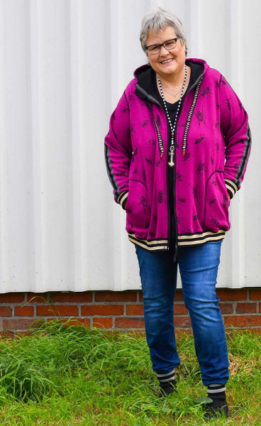 Plus-Size-Sweatjacke Schnittmuster Big Lady Bella