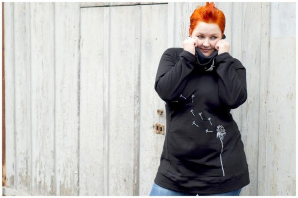 Big Lady Comet, Plus-Size-Hoodie, Schnittmuster