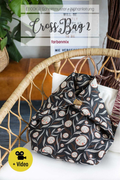 Digital-Schnittmuster Crossbag Rucksack Tasche zum Downloaden