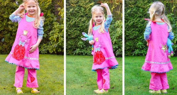 Kleidchen mit Bindebändern für Nähanfänger