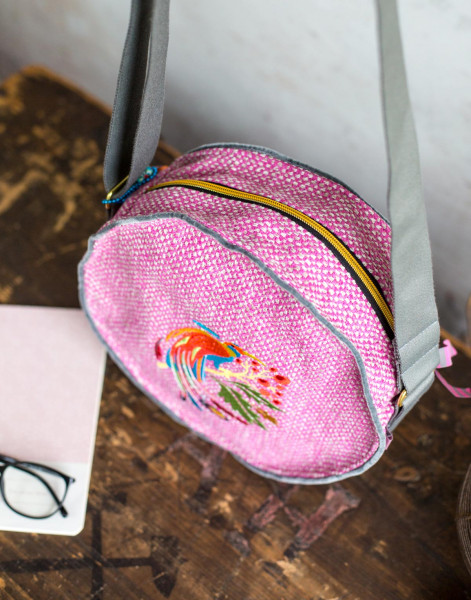 PDF-Schnittmuster Damen-Umhängetasche runde Form - Downloaden und losnähen