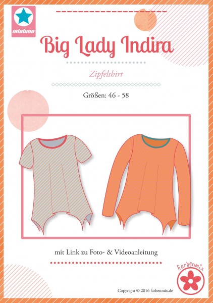 Plus Size Zipfelshirt Schnittmuster