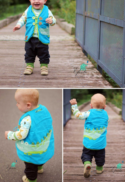 FRIA, Wendeweste, Schnittmuster