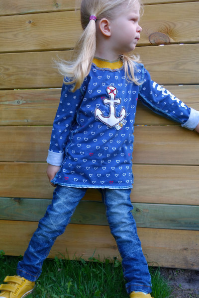 Kindershirt mit Anker-Appli nähen