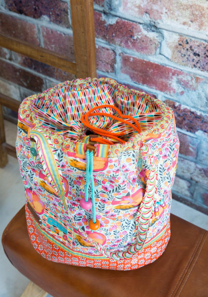 Taschen-Schnittmuster Beuteltasche Seesack mit Tunnelzug