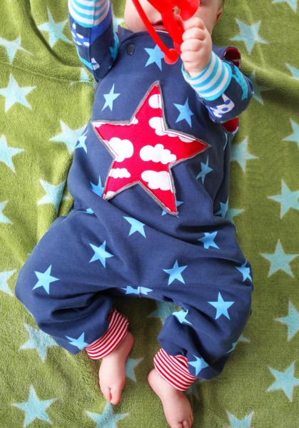 Strampelhose/Trägerhose, Klimperklein, Schnittmuster